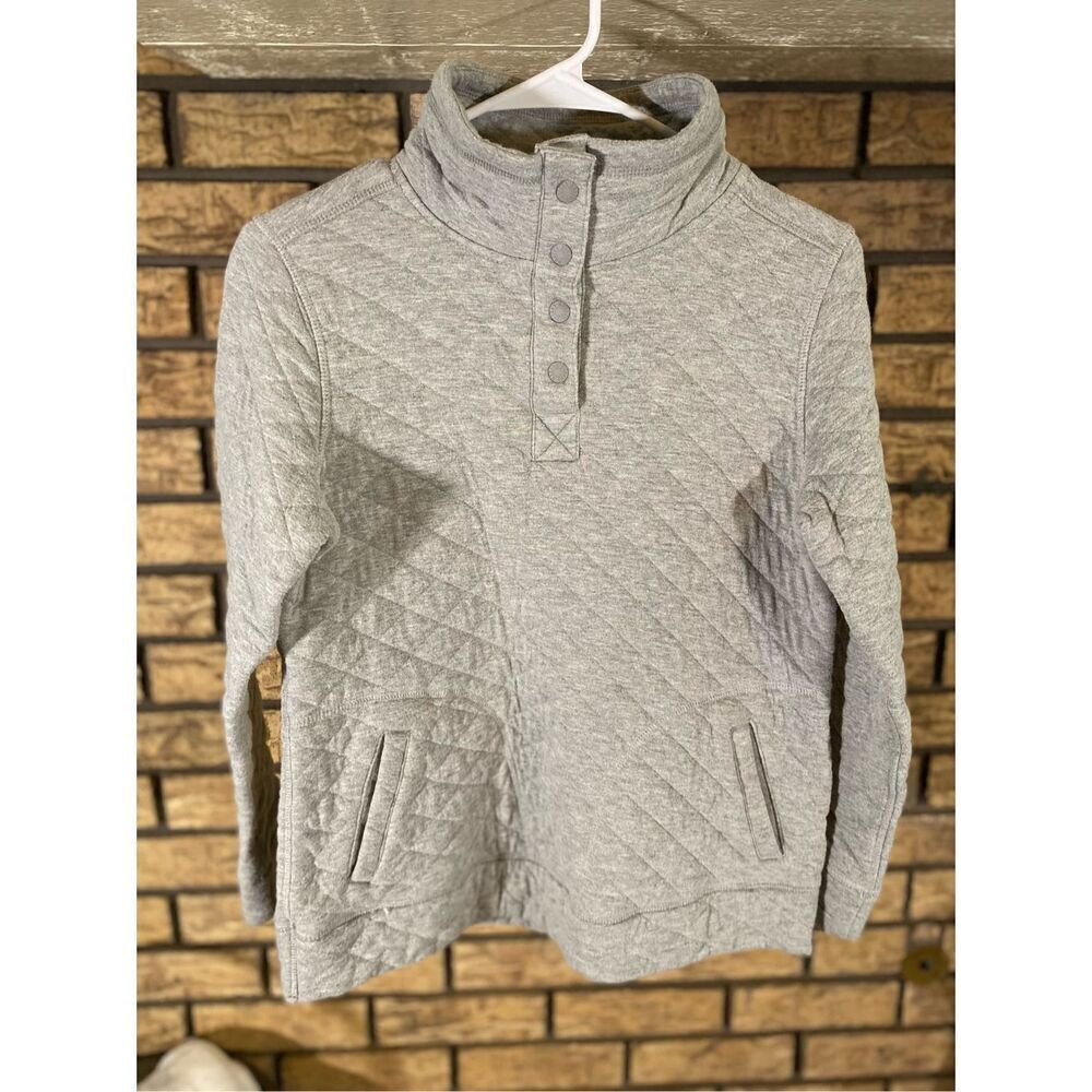 Modern Canvas Quilted 1/4‎ Button Jacket